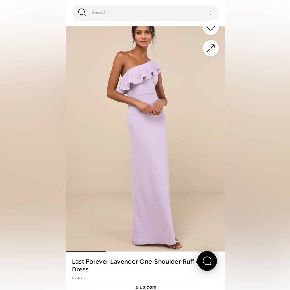 BRAND NEW with tags NWT Lulu’s Last Forever One-Shoulder Ruffle Maxi Dress